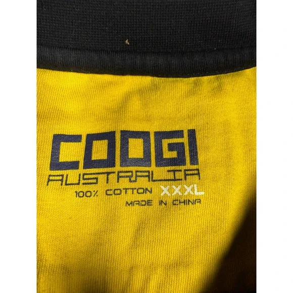 Vintage Coogi Australia Graphic‎ T-Shirt Embroidered Logo Accents Black Tee XXXL - Picture 2 of 11
